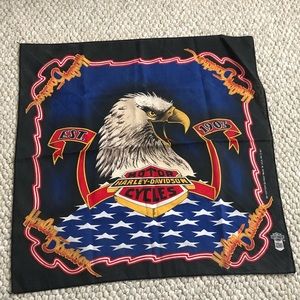 VINTAGE Harley Davidson Bandana Eagle